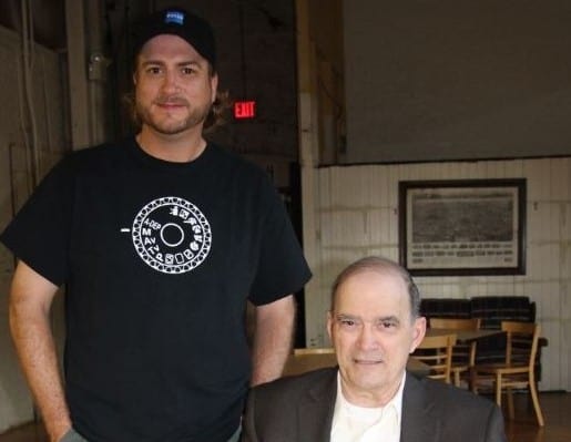 Richard Grove with NSA Whistleblower William Binney after the end of production on Sept 27, 2014.